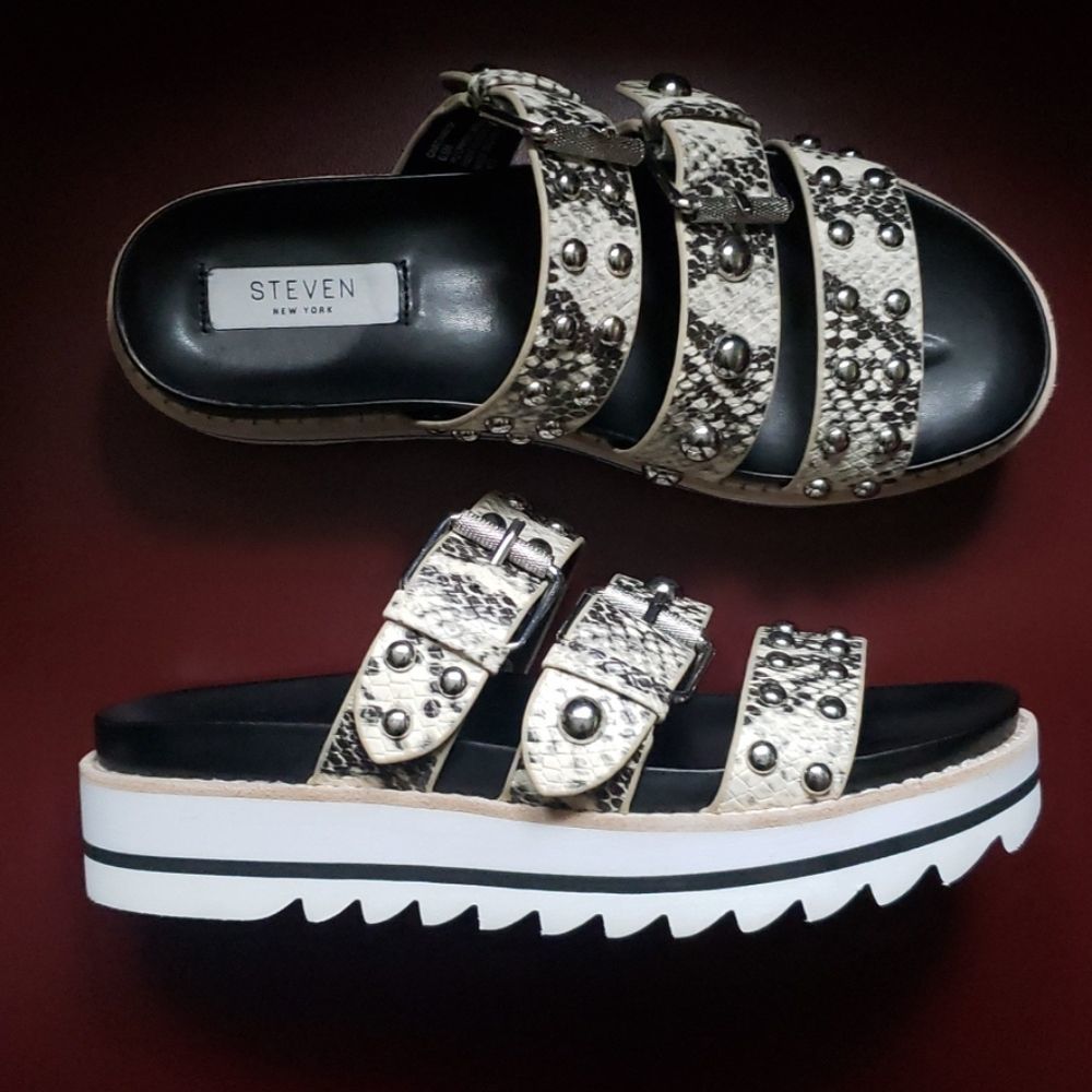 STEVEN NEW YORK Y2K-Chic Studded Platforms